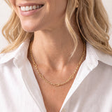 Eclipse Chain Layering Necklace Gold
