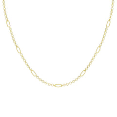 Eclipse Chain Layering Necklace in Gold