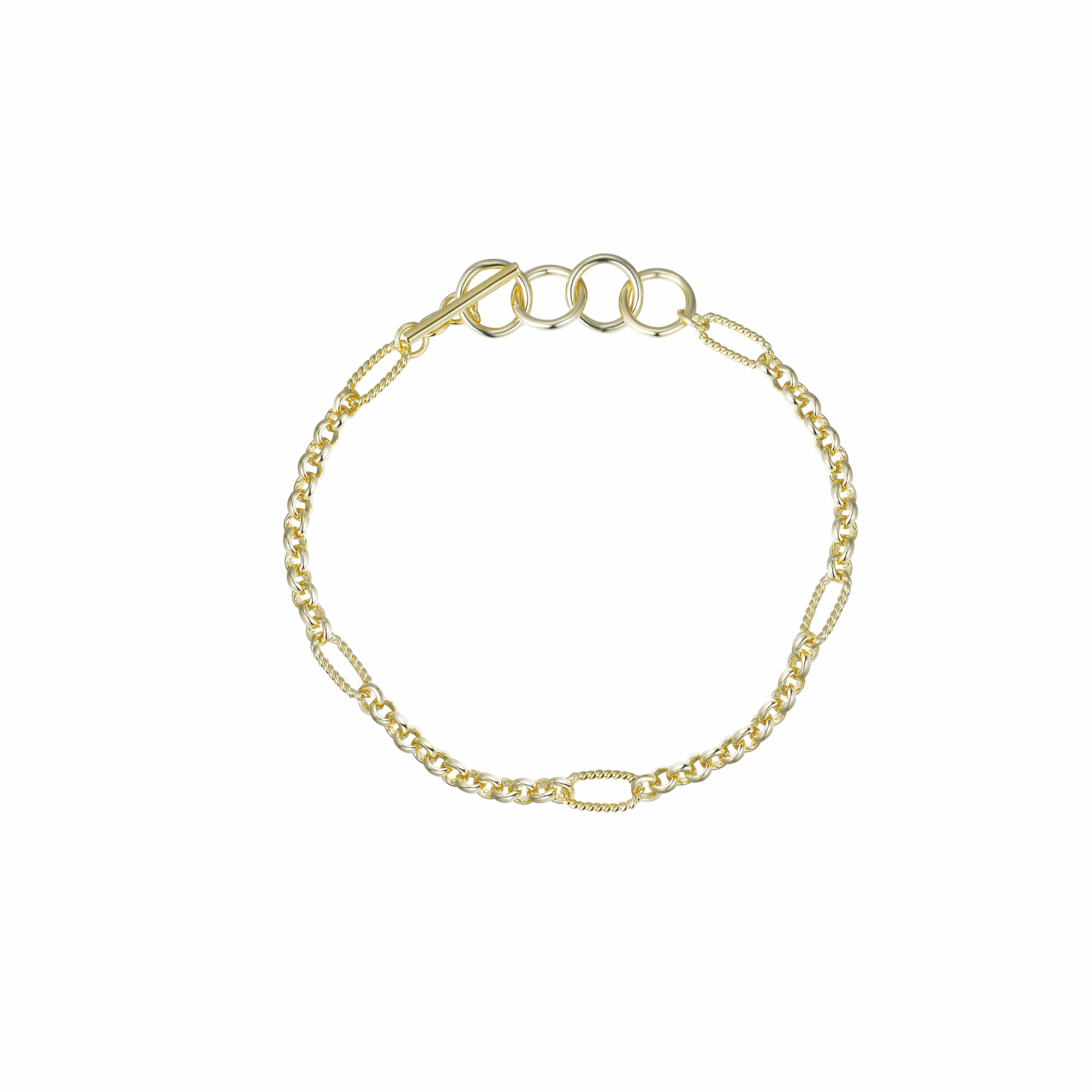 Eclipse Chain Bracelet in Gold