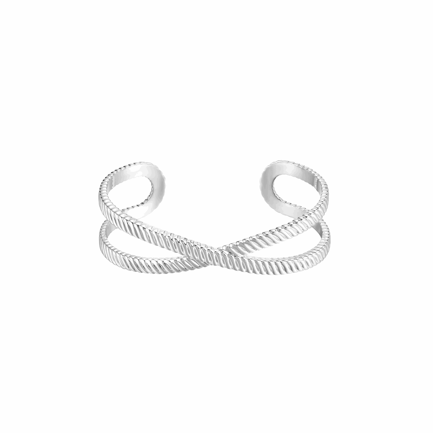 Eclipse Cuff Bracelet in Silver