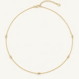 Everyday Beaded Layering Necklace Gold