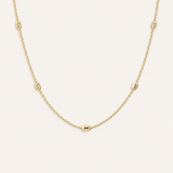 Everyday Beaded Layering Necklace Gold