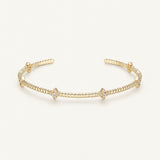 Radiant Cross Station Mini Cuff Bracelet Gold