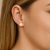 Shine Bright Mini Pearl Stud Earring Gold