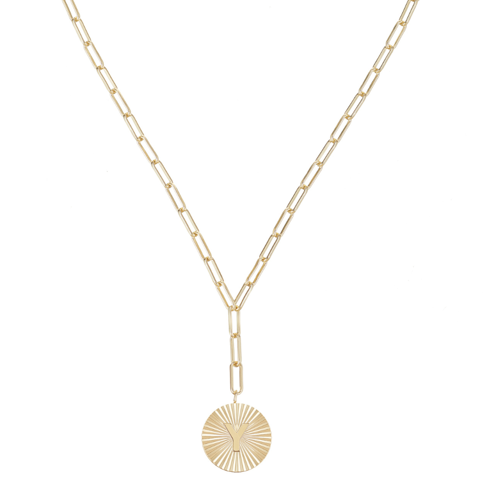 She's Spicy Lariat Initial Necklace