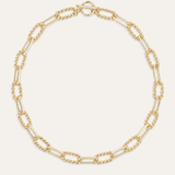 She's Spicy Mini Chain Link Necklace Gold