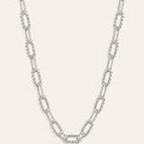 She's Spicy Mini Chain Link Necklace Silver