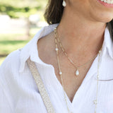Adorned Pearl Drop Necklaces