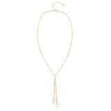 Adorned Pearl Lariat Necklaces