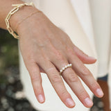 Adorned Pearl Stacking Rings