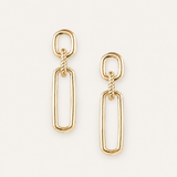 She's Spicy Link Statement Earrings Gold