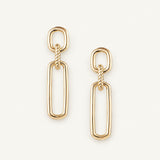 She's Spicy Link Statement Earrings Gold