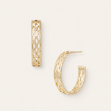 Graceful Hoop Earrings Gold