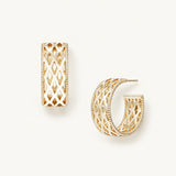 Graceful Mini Hoop Earrings Gold