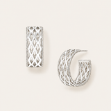 Graceful Mini Hoop Earrings Silver