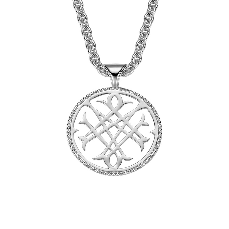 Logo Pendant Necklace Silver