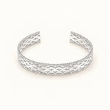 Graceful Mini Cuff Bracelet Silver