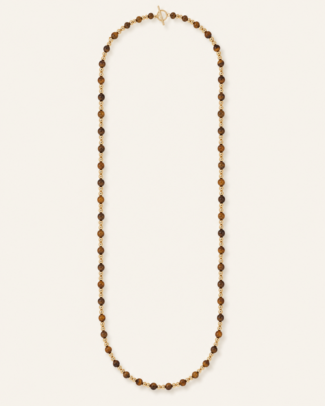 Adorned Beaded Necklace in Tortoiseshell