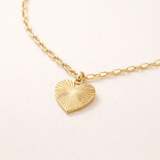 Adorned Heart Charm Necklace