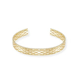 Graceful Mini Cuff Bracelet in Gold