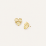 Adorned Heart Stud Earrings