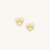 Adorned Heart Stud Earrings