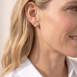 Adorned Heart Stud Earrings