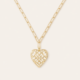 Adorned Heart Pendant Necklace