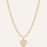 Adorned Heart Pendant Necklace