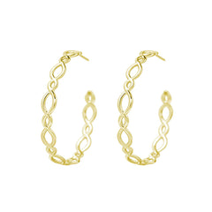 Bloom Hoop Earrings Gold
