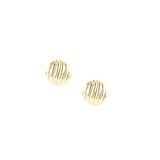 Eclipse Ball Stud Earrings in Gold