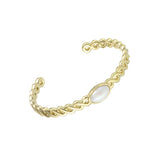 Sea Breeze Wrapped Cuff Bracelet in Gold
