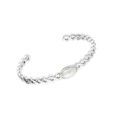 Sea Breeze Wrapped Cuff Bracelet in Silver