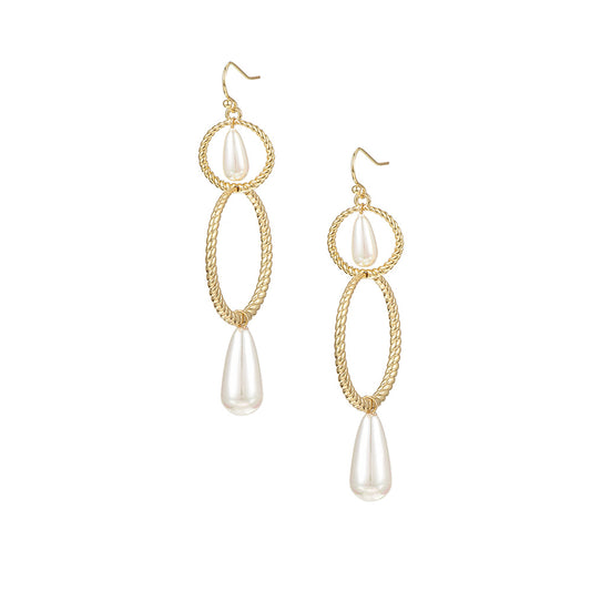 Sea Breeze 3n1 Pearl Drop Earrings