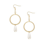 Sea Breeze 3n1 Pearl Drop Earrings in Gold