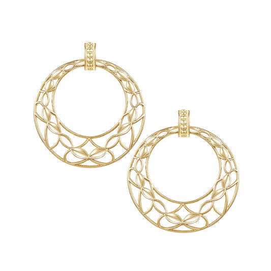 Enchanted Statement Earrings in Gold
