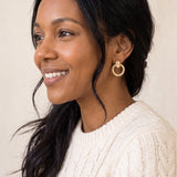 Enchanted Doorknocker Earrings in Gold