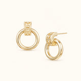 Enchanted Doorknocker Earrings in Gold