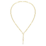 Allure Pearl Lariat Necklace in Gold