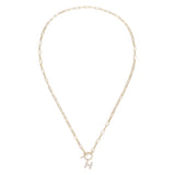 Sparkle Mini Initial Necklace in Gold