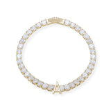 Enchanted Tennis Initial Bracelet