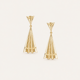 Solaris Mini Statement Earrings in Gold