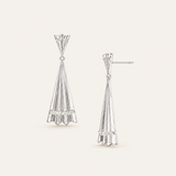 Solaris Mini Statement Earrings in Silver