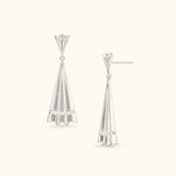 Solaris Mini Statement Earrings in Silver