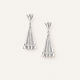 Solaris Mini Statement Earrings in Silver