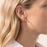Aurora Hoop Earrings in Silver