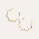 Aurora Hoop Earrings in Gold