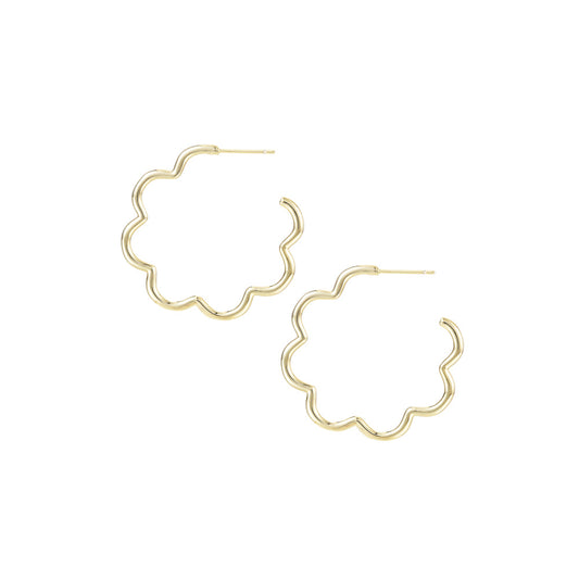 Aurora Hoop Earrings in Gold