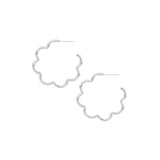 Aurora Hoop Earrings in Silver