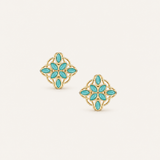Bloom Stud Earrings in Aqua